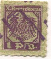 Hülseberg (heute: Osterholz-Scharmbeck) - X.Armeekorps - -- - 1 Pfennig 