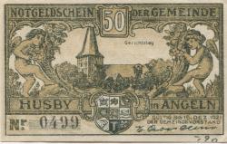 Husby - Gemeinde - - 15.12.1921 - 50 Pfennig 