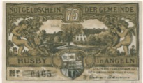 Husby - Gemeinde - - 15.12.1921 - 75 Pfennig