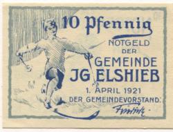 Igelshieb (heute: Neuhaus) - Gemeinde - 1.4.1921 - 10 Pfennig 