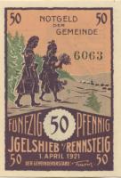 Igelshieb (heute: Neuhaus) - Gemeinde - 1.4.1921 - 50 Pfennig 