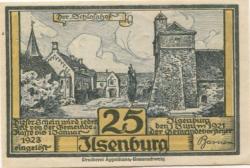 Ilsenburg - Gemeinde - 1.6.1921 - 1.1.1923 - 25 Pfennig 