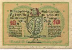 Immenstadt - Stadt - 1.4.1918 - 10 Pfennig 