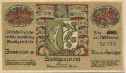 Immenstadt - Stadt - 1.4.1918 - 50 Pfennig 