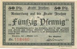 Itzehoe - Stadt - 1.10.1918 - 50 Pfennig 