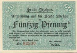 Itzehoe - Stadt - 2.8.1920 - 50 Pfennig 