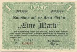 Itzehoe - Stadt - 2.8.1920 - 1 Mark