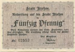 Itzehoe - Stadt - - 30.9.1921 - 50 Pfennig 