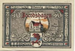 Jacobshagen (heute: PL-Dobrzany) - Stadt - 1920 - 50 Pfennig 