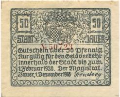 Jauer (heute: PL-Jawor) - Stadt - 1.12.1918 - 1.2.1920 - 50 Pfennig 