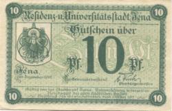 Jena - Stadt - Dezember 1919 - 10 Pfennig 