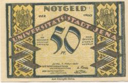 Jena - Stadt - 1.5.1921 - 50 Pfennig 