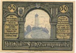 Jena - Fuchsturmgemeinde - Dezember 1921 - 50 Pfennig 