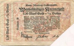 Jüterbog - Kreis Jüterbog und Luckenwalde - 11.11.1923 - 2.10 Gold-Mark 