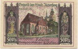 Jüterbog - Stadt - 1.10.1920 - 31.3.1922 - 50 Pfennig 