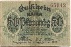 Kahla - Stadt - 1917 - 31.12.1919 - 50 Pfennig 