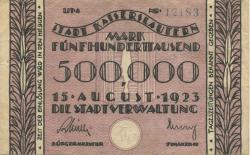Kaiserslautern - Stadt - 15.8.1923 - 500000 Mark