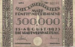 Kaiserslautern - Stadt - 15.8.1923 - 500000 Mark