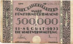 Kaiserslautern - Stadt - 15.8.1923 - 500000 Mark