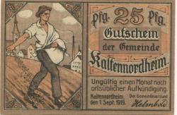 Kaltennordheim - Gemeinde - 1.9.1919 - 25 Pfennig 