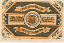 Kandrzin-Pogorzelletz (heute: PL-Kedrzierzyn) - Gemeinde - 6.6.1921 - 1 1/2 Mark