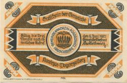 Kandrzin-Pogorzelletz (heute: PL-Kedrzierzyn) - Gemeinde - 6.6.1921 - 3 Mark