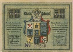 Kappeln - Stadt - 6.7.1920 - 50 Pfennig 