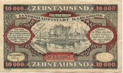 Karlsruhe - Stadt - Februar 1923 - 10000 Mark