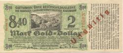 Karlsruhe - Badische Landwirtschaftskammer - 19.11.1923 - 8.40 Gold-Mark