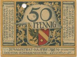 Kaufbeuren - Stadt - 15.6.1918 - 15.12.1918 - 50 Pfennig