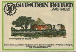 Keitum (heute: Sylt) - Gemeinde - 1.9.1921 - 50 Pfennig