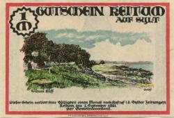 Keitum (heute: Sylt) - Gemeinde - 1.9.1921 - 1 Mark