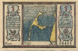 Keitum (heute: Sylt) - Allgemeine Spar- und Leihkasse der insel Sylt - 1922 - 1 Mark
