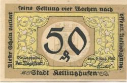 Kellinghusen - Stadt - 6.8.1920 - 50 Pfennig