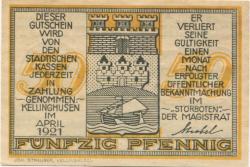 Kellinghusen - Stadt - April 1921 - 50 Pfennig