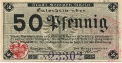 Kempen - Stadt - 30.8.1918 - 50 Pfennig