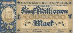 Kiel - Stadt - 1.9.1923 - 5 Millionen Mark