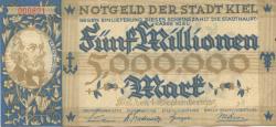 Kiel - Stadt - 1.9.1923 - 5 Millionen Mark