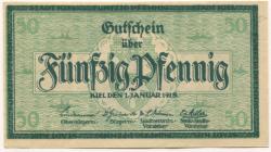 Kiel - Stadt - 1.1.1918 - 50 Pfennig