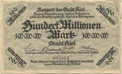 Kiel - Stadt - -- - 100 Millionen Mark