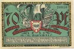 Kiel - Kieler Herbstwoche der Kunst und Wissenschaft (Veranstaltungs-Leitung) - 10.-18.9.1921 - 70 Pfennig