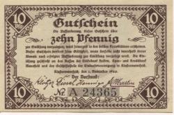 Klostermansfeld - Einkaufsvereinigung der Kaufleute des Mansfelder Gebirgs- und Seekreises eGmbH - 1.11.1920 - 10 Pfennig 