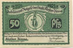 Kloster Zinna (heute: Jüterbog) - Stadt - 7.9.1920 - 50 Pfennig 