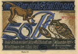 Kneitlingen - Gemeinde - 1.7.1921 - 1.11.1921 - 50 Pfennig 