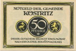 Köstritz - Gemeinde - -- - 50 Pfennig 