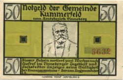 Kummerfeld - Gemeinde - -- - 50 Pfennig 