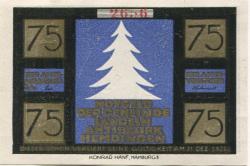 Langeln - Gemeinde - - 31.12.1921 - 75 Pfennig
