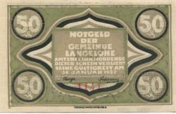 Langelohe (heute: Elmshorn) - Gemeinde - - 31.12.1922 - 50 Pfennig