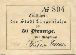 Langensalza (Bad) - Stadt - -- - 50 Pfennig