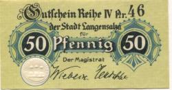 Langensalza (Bad) - Stadt - -- - 50 Pfennig